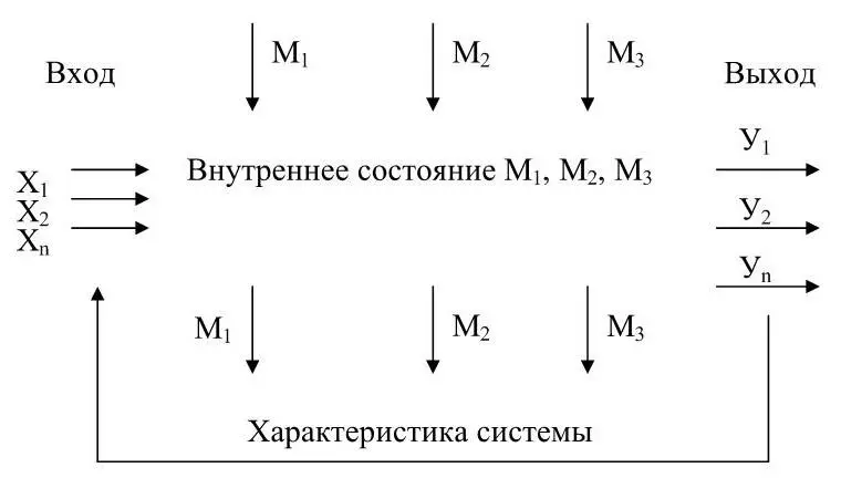 Рис 8 Схема внутренних и внешних переменных системы Внутреннее состояние - фото 9