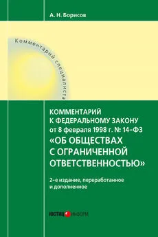 Александр Борисов - Комментарий к Федеральному закону от 8 февраля 1998 г. № 14-ФЗ «Об обществах с ограниченной ответственностью» (постатейный)