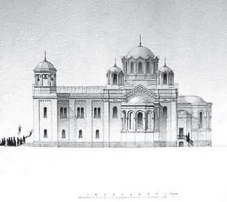 Собор св Троицы Южный фасад Арх МИ Эппингер 1860 г АВПРИ Проблема - фото 12