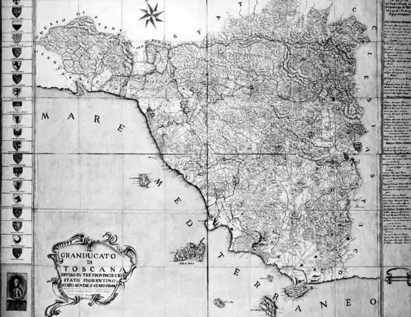 Великое герцогство Тосканское разделенное на три провинции В XVIII в - фото 66