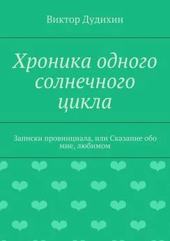 Виктор Дудихин - Хроника одного солнечного цикла. Записки провинциала, или Сказание обо мне, любимом