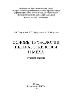 И. Абдуллин - Основы технологии переработки кожи и меха