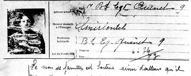 Удостоверение личности Х Сутина выданное ему в 1913 г после прибытия в Париж - фото 15