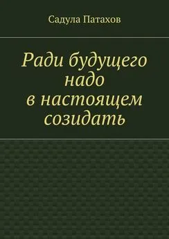 Садула Патахов - Ради будущего надо в настоящем созидать