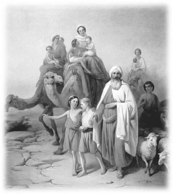Йожеф Молнар Переселение Авраама в землю Ханаанскую 1850 Будапешт - фото 8