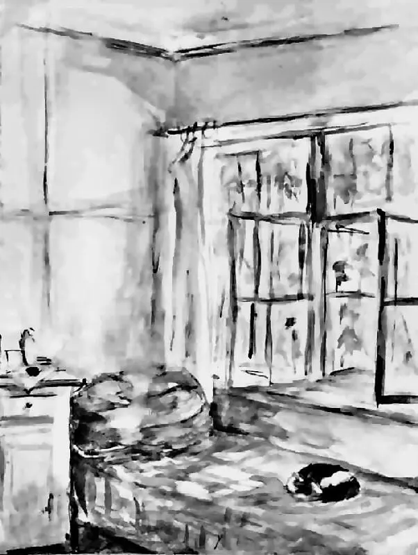 Ташкент Комната Луговских 1942 Рисунок Т Луговской В начале войны у - фото 2