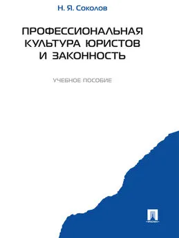 Николай Соколов - Профессиональная культура юристов и законность