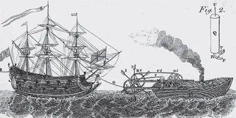 Английский патент на пароход 1736 г И лишь в 1778 году по реке Ду проплыла - фото 20