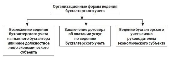 Рис 11 Организационные формы ведения бухгалтерского учета в соответствии с - фото 2