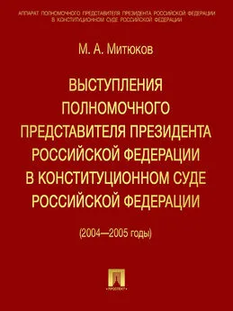 Михаил Митюков - Выступления полномочного представителя Президента РФ в Конституционном суде (2004-2005 гг)