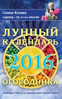 Галина Кизима - Лунный календарь огородника на 2016 год