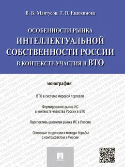 Владимир Мантусов - Особенности рынка интеллектуальной собственности России в контексте участия в ВТО. Монография