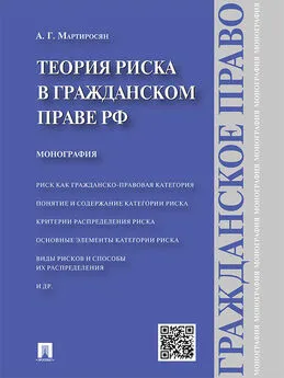 Артем Мартиросян - Теория риска в гражданском праве РФ. Монография