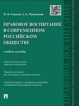 Елена Матевосова - Правовое воспитание в современном российском обществе. Учебное пособие