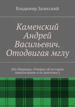 Владимир Залесский - Каменский Андрей Васильевич. Отодвигая мглу. (Из сборника «Очерки об истории цивилизации и ее деятелях»)