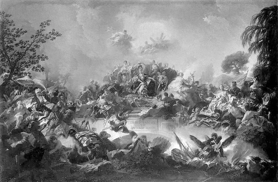 Апофеоз царствования Екатерины II Художник Григорио Гульельми 1767 г - фото 4