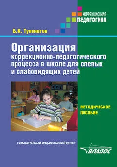 Борис Тупоногов - Организация коррекционно-педагогического процесса в школе для слепых и слабовидящих детей. Методическое пособие