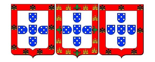 Герб королевства Португалии и Алгарви состоял из гербов этих двух государств - фото 217