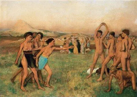 Young Spartans Exercising c 1860 Oil on canvas 1095 155 cm The - фото 3