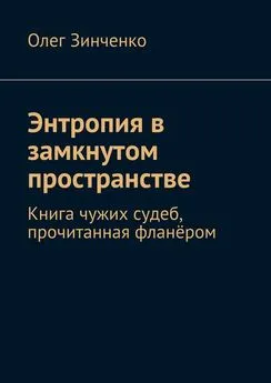 Олег Зинченко - Энтропия в замкнутом пространстве. Книга чужих судеб, прочитанная фланёром