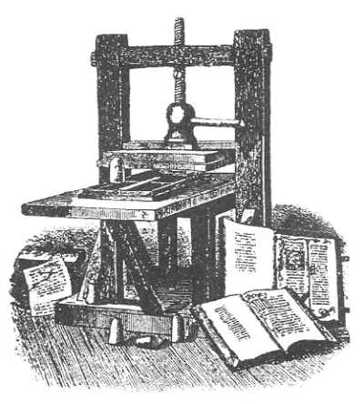 Станок Гутенберга Первою книгою отпечатанною изобретенным тайным искусством - фото 6