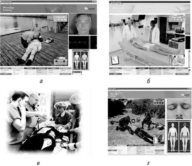 Рис 19 Система MicroSim а добольничный уход б в больничный уход г - фото 20