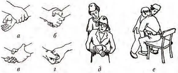 Рис 11 Способы перехвата рук для передвижения пациента захват за - фото 12