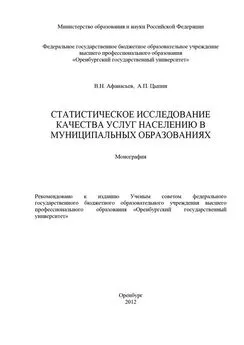 Александр Цыпин - Статистическое исследование качества услуг населению в муниципальных образованиях