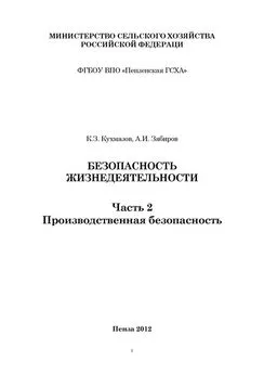 Али Зябиров - Безопасность жизнедеятельности. Часть 2. Производственная безопасность