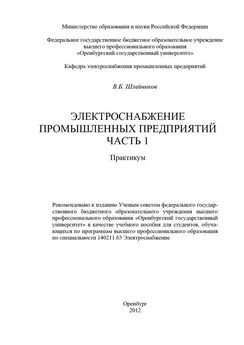 Вячеслав Шлейников - Электроснабжение промышленных предприятий. Часть 1