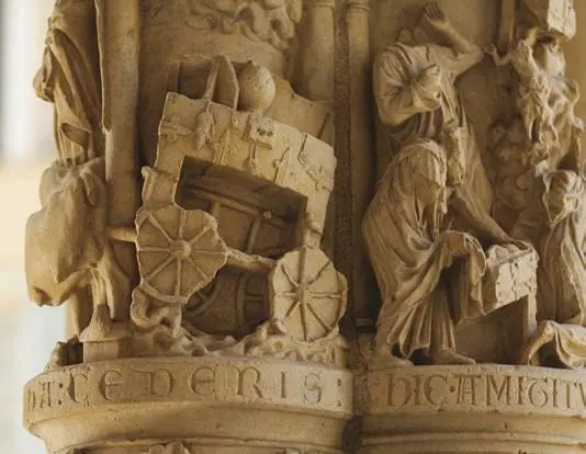 Ковчег Завета Фрагмент северного портала собора НотрДам XIII в Шартр - фото 27