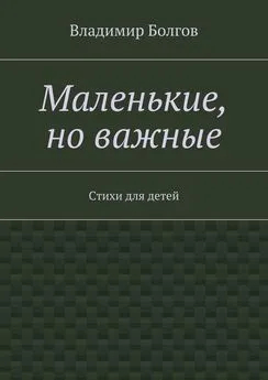 Владимир Болгов - Маленькие, но важные. Стихи для детей