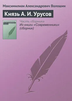 Максимилиан Волошин - Князь А. И. Урусов