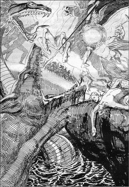 Последняя битва Рагнарёк Иллюстрация Ф Стаффена 1920 Боги и люди против - фото 19