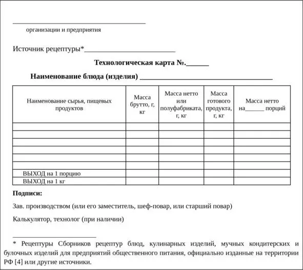 таблица 11 Технологическая карта заверяется подписями Зав производством или - фото 1