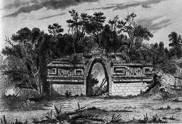 Рис 21 Церемониальная арка IX век Лабна Юкатан Мексика 33 Рисунок F - фото 33