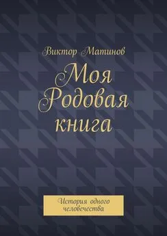 Виктор Матинов - Моя Родовая книга. История одного человечества