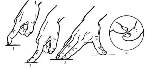Рис 9 Положение пальцев при приеме массирующего давления 1 2 попеременное - фото 13