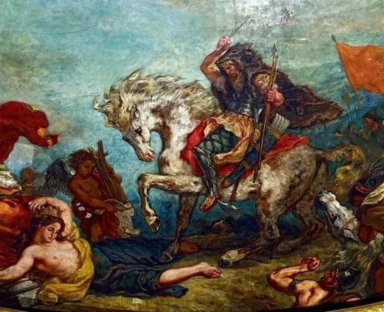Аттила правитель гуннов Художник Э Делакруа Фрагмент монументальной - фото 9