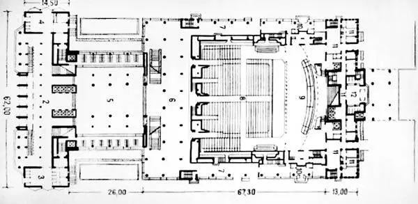 Проект Центрального концертного зала План 2го этажа Архитекторы Д Н - фото 17