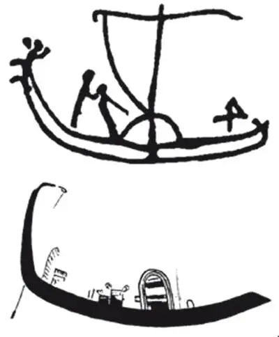 Рис 11 Тип 1 Червичека и лодка из росписи доисторической гробницы 100 в - фото 14
