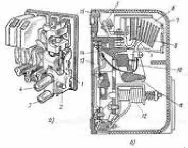 Рис 7 Автоматический выключатель АП50 а общий вид со снятой крышкой - фото 7