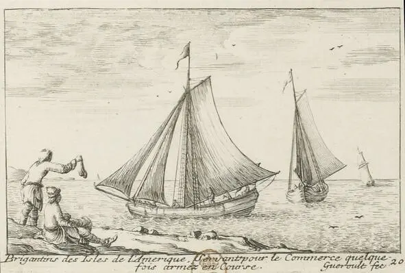 Бригантины Антильских островов Гравюра Геру дю Па 1710 Один из мятежников - фото 13