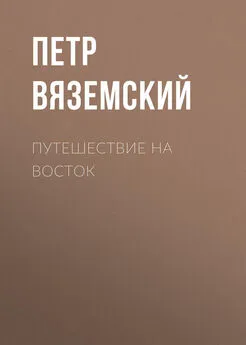 Петр Вяземский - Путешествие на Восток