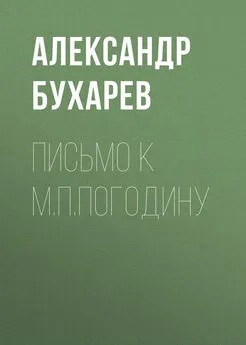 Александр Бухарев - Письмо к М.П.Погодину