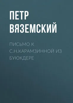 Петр Вяземский - Письмо к С.Н.Карамзинной из Буюкдере