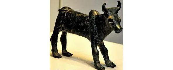 Изображение божества Эла или Яхве в виде быка найденное близ Дотана на - фото 22