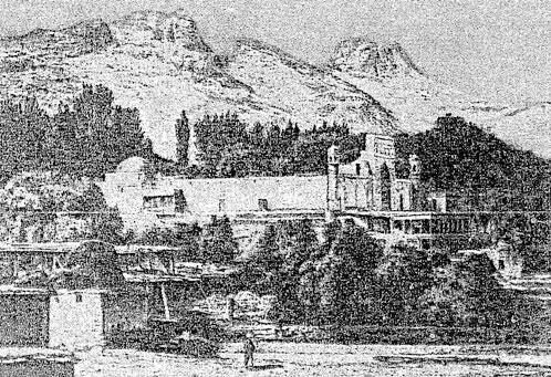 Город Ош вид на СулейманГору Рисунок из книги Ошская область - фото 4