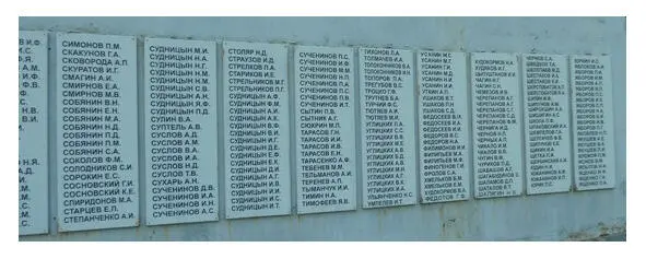 Фрагмент Мемориала землякам погибшим в годы Великой Отечественной войны - фото 2