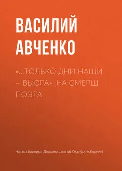 Василий Авченко - «…Только дни наши – вьюга». На СМЕРШ поэта